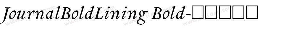 JournalBoldLining Bold字体转换